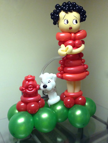 Classic character red balloon creation